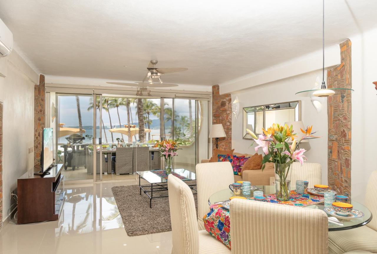 Ocean Front Condo With Pool Sleeps 6 Adults-Quinta Del Mar 203 Nuevo Vallarta Eksteriør billede